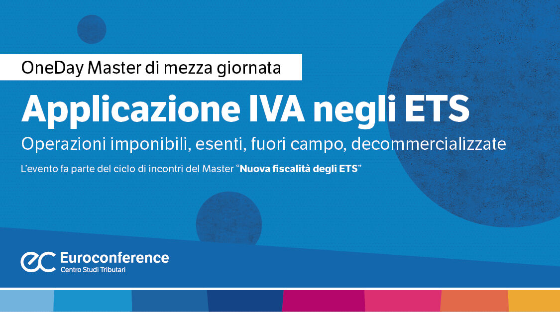 Immagine Applicazione IVA negli ETS | Euroconference